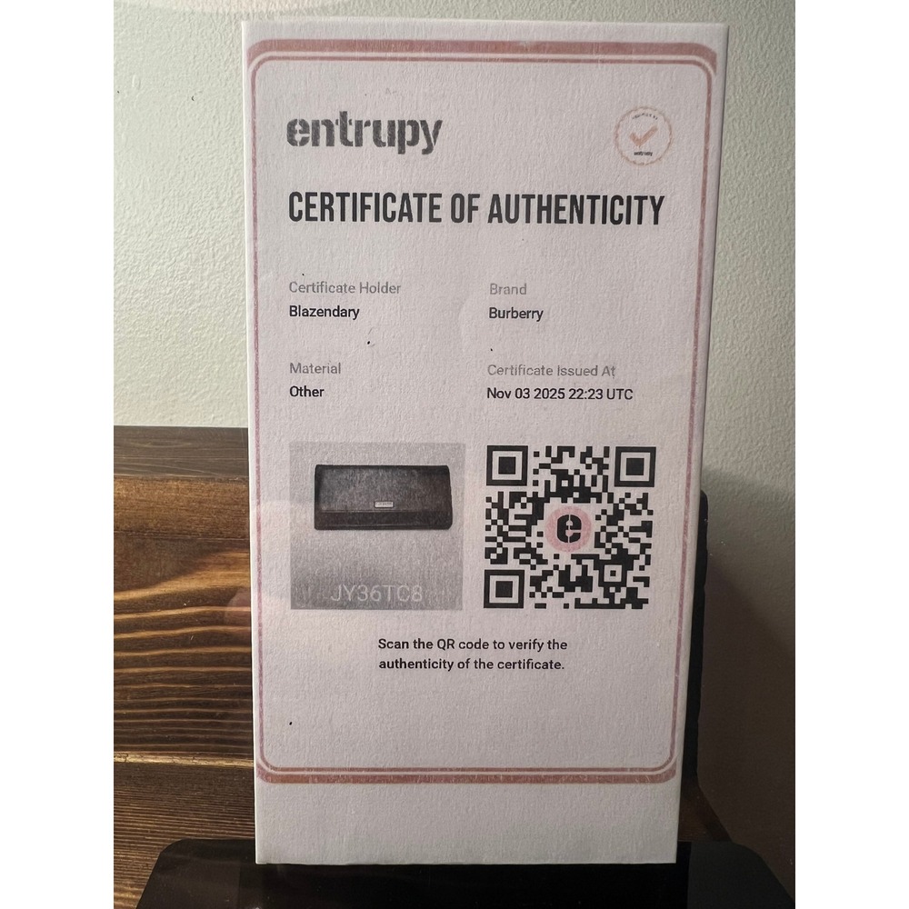 Burberry Black Leather Nova Check Bifold Long Wallet - Picture 5 of 5